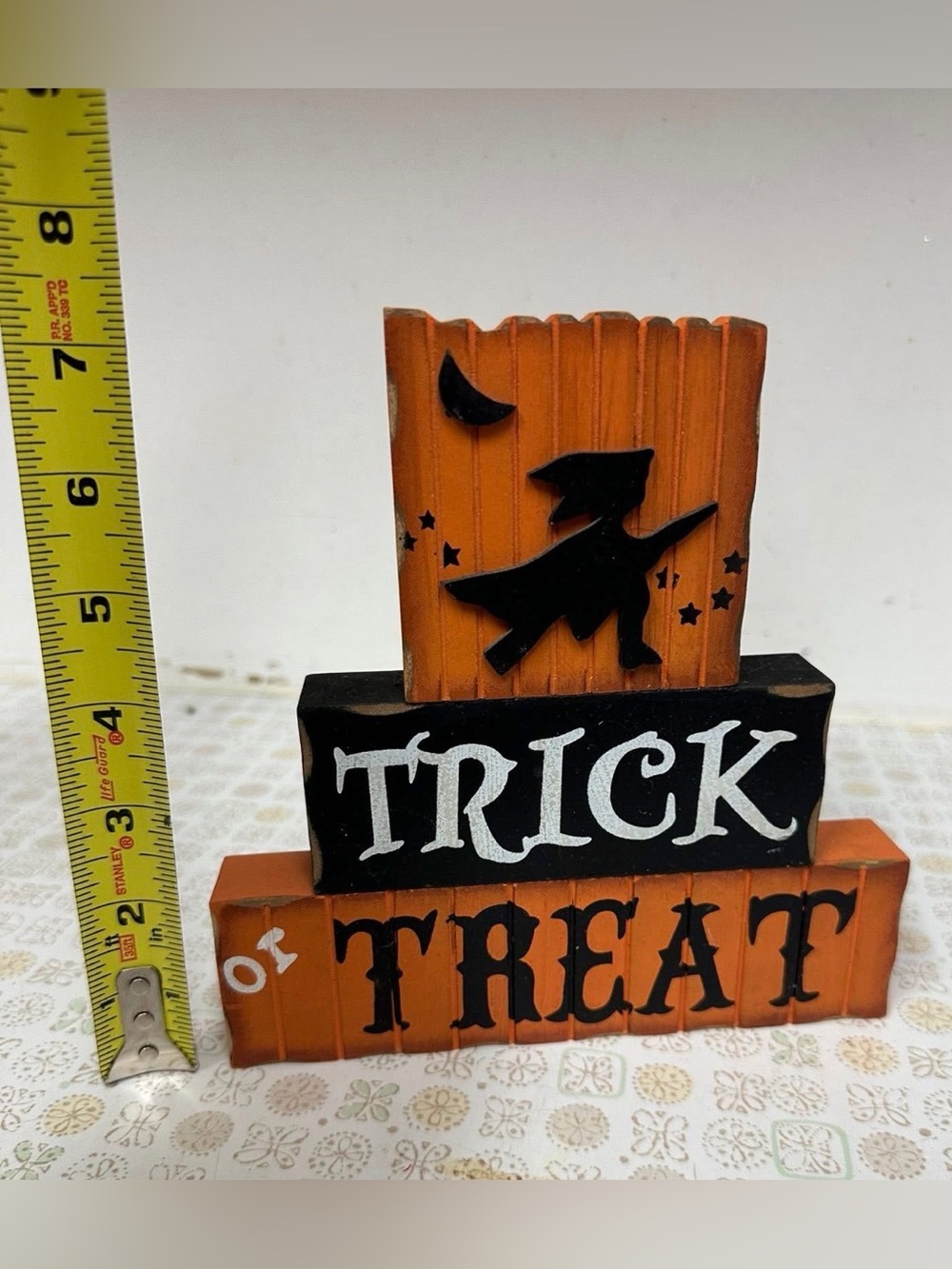 Trick or Treat Halloween Block Decor